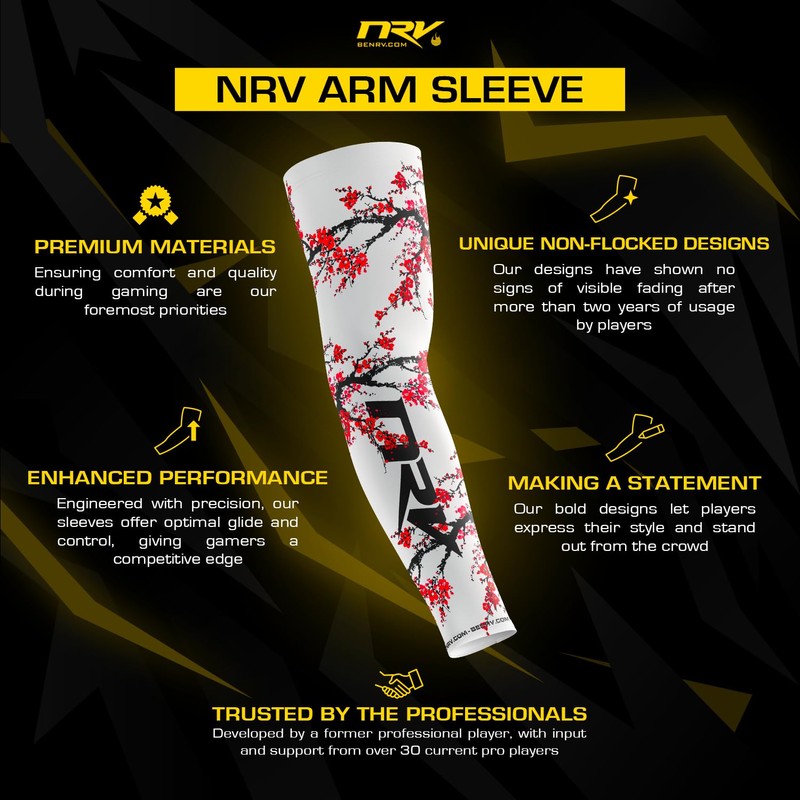 NRV Gaming Compression Sleeve (Edition Sakura) - Enhanced Japanese Style