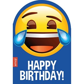 Emoticon / Emote / Emoji Happy Tears Birthday Card