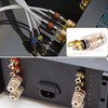 RUNCCI-YUN 4PCS Speaker Terminal Binding Post Banana Plug Socket Connector