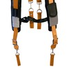 Leather Gold Tool Belt Suspenders 9850-ORN | Adjustable, One Size