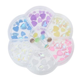 Healeved Heart Shaped Lollipop Nail Charms Set DIY Nail Art Jewelry for Manicure Lovers for Creative Designs and Unique Patterns Easy to Apply and Share