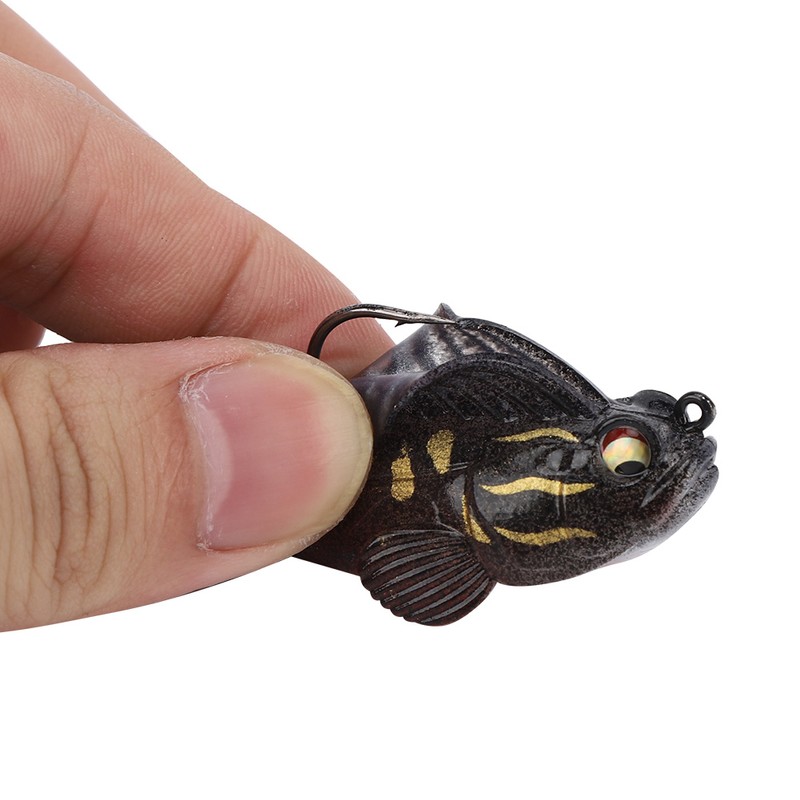 PVC Artificial Simulation Soft Fish Shape Lure Bait Hook Fishing