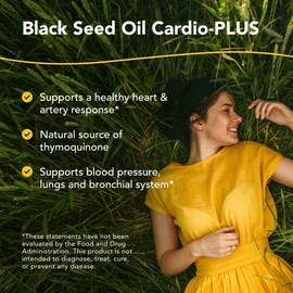 NORTH AMERICAN HERB & SPICE NORTH AMERICAN HERB & SPICE Black Seed Oil Cardio-Plus - 8 fl oz - Supports Heart Health with Muscadine & Pomegranate - Non-GMO - 48 Servings