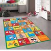 Champion Rugs Kids Area Rug ABC Animals Zoo Learning/Playtime Carpet