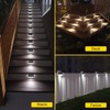 ROSHWEY Solar Lights Outdoor 6 Pack 30 LED Deck Lights