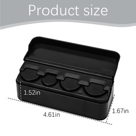 LKAHG Car Coin Holder, Automotive Coin Change Organizer for Multiple-Size Coins, Portable Vehicle Interior Coin Money Storage Dispenser Accessories, Universal for RV, SUV, Truck