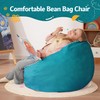Homguava 2.5FT Bean Bag Chair: 2.5' Bean Bags with Memory