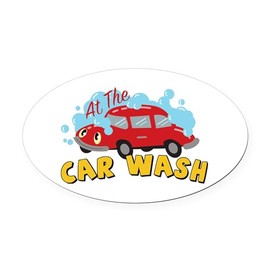 CafePress The Car Wash Euro Oval Car Bumper Magnet