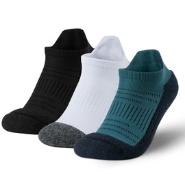 Mohair Anti Blister Athletic Running Ankle Socks Thick Cushion High Performance Low Cut Compression 3 Pairs