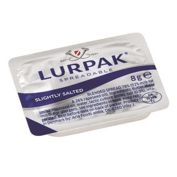 Lurpak SPREADABLE Butter Portions 100 x 8 grams Portions