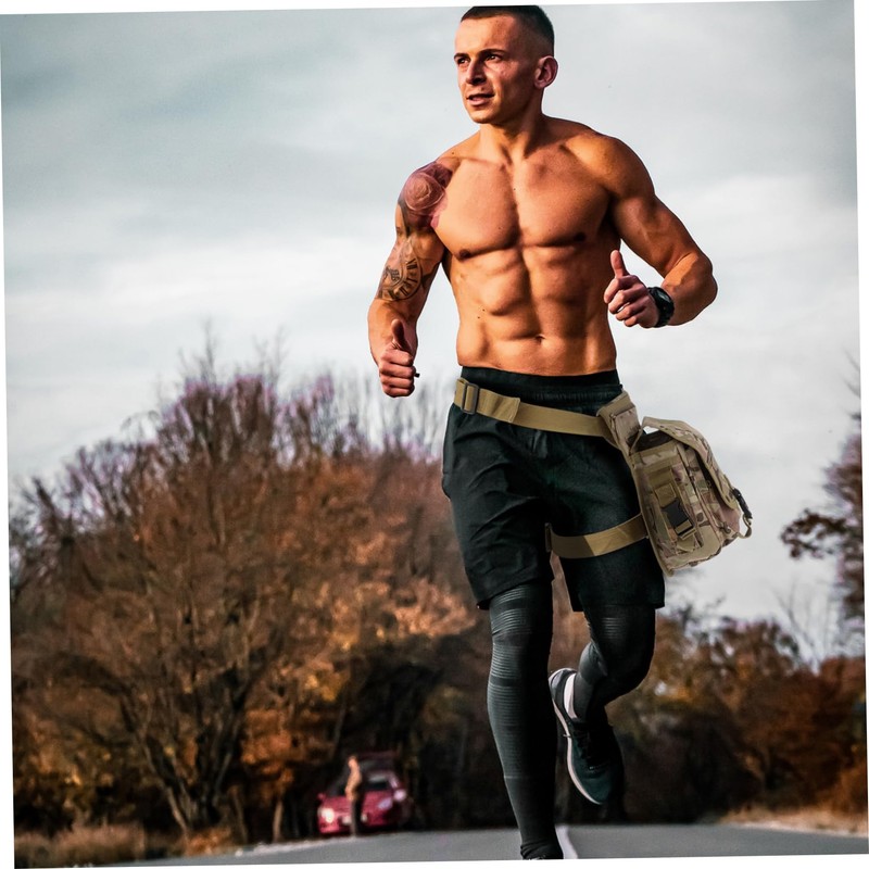 Abaodam 1Pc Outdoor Thigh Pouch Lightweight Oxford Fabric Leg Bag