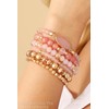 RIAH FASHION Bohemian Versatile Multi-Layer Bead Statement Bracelet - Stretch