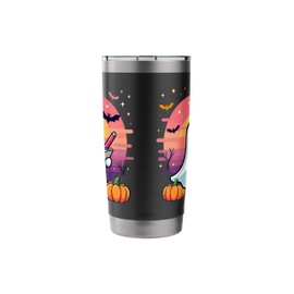 boys kids ghost Nuse Nursing scary Costume Pumpkin Retro men Stainless Steel Insulated Tumbler