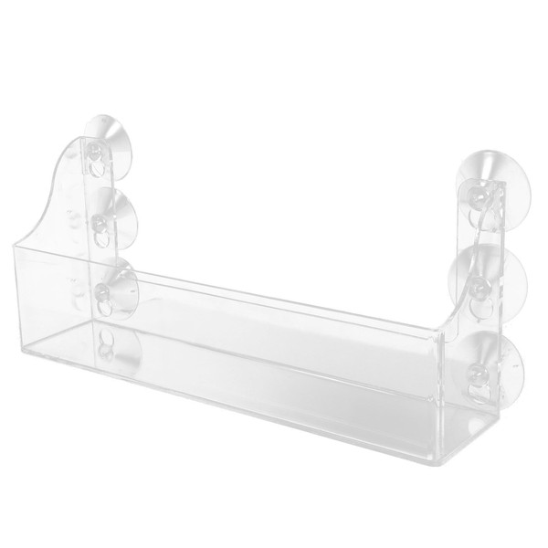 TOPPERFUN 1Pcs Refrigerator Drink Holder, 13.1x5.7in Suction Cup Acrylic Bathroom