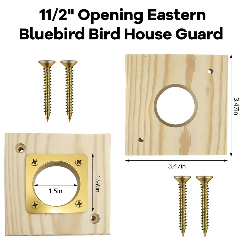 ZJ1WYZQQ Bluebird House Predator Guard， with Copper Gate Predator Protection