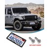ZXFOOG Mountain License Plate Frames- Plastic Black Car Tag Holder