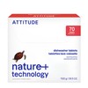ATTITUDE Dishwasher Pods, Plant-Based & Vegan, Phosphate-Free Detergent Tablets, Naturally