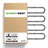 Green Seek Chainsaw Chain, 8-inch, 043, 1/4-inch Pitch, 48 Drive