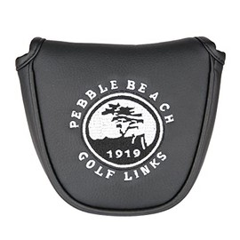 Putter Cover Headcover for Odyssey 2 Ball Mallet Magnetic Tree Black Navy White Red (Black)