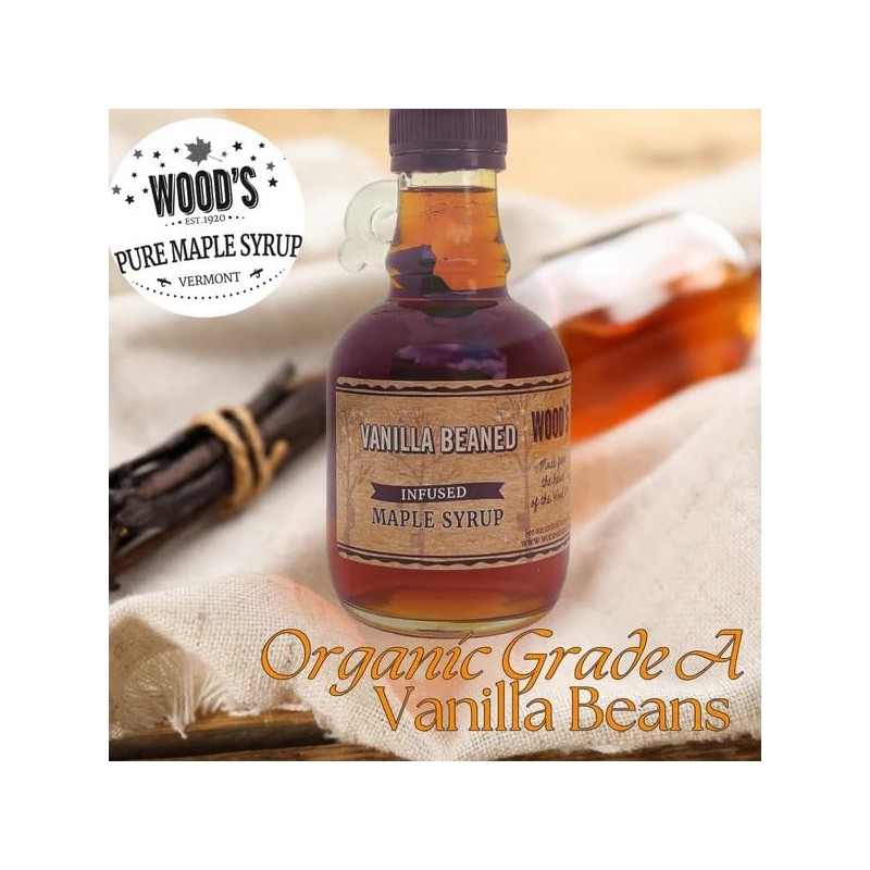 WOOD'S Vanilla Beaned Maple Syrup – Infused Vermont Maple Syrup