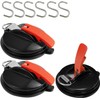 Roseddy JP-XP12A-3-NEW Suction Cup Hook, Strong Car Side Tarp, Suction