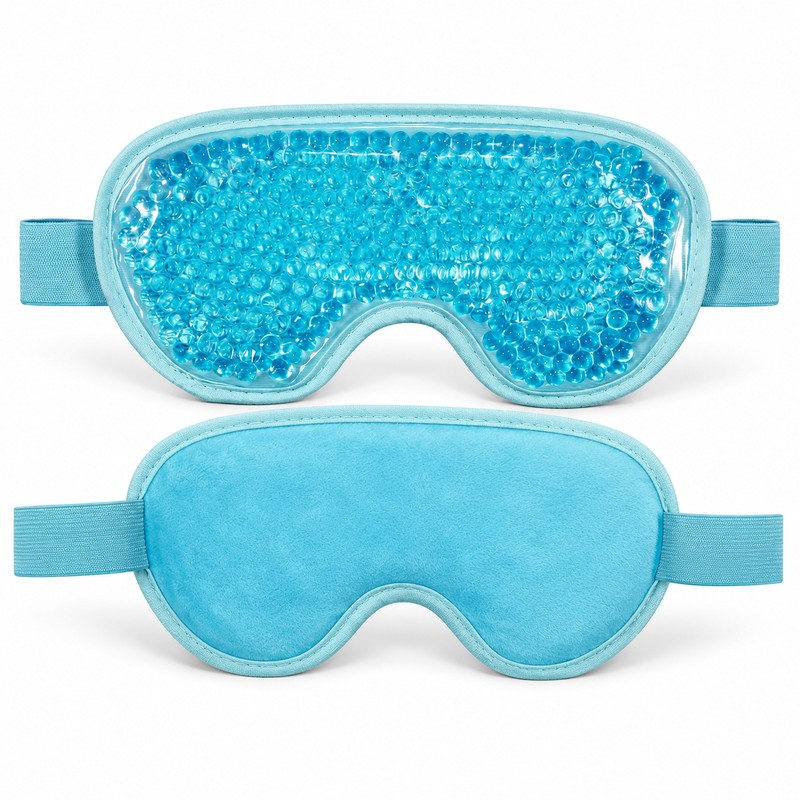 Reusable Gel Bead Eye Mask Hot & Cold – Adjustable