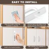 Pilarmuture 2 Pcs Adhesive Handles,Adhesive Cabinet Handles,Self Stick No Drilling