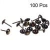 TA-VIGOR 100Pcs Decorative Upholstery Tacks, Brass Tacks, Furniture Tacks, 9.5mm