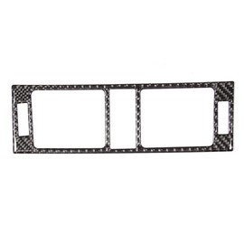Kuuleyn Center Console Air Outlet Cover A/C Center Console Vent Trim Carbon Fiber Fits C Class W204 05-12