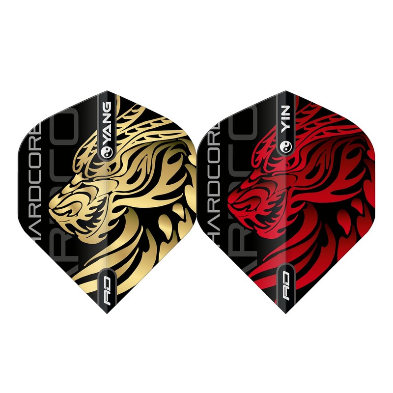 RED DRAGON Yin Yang Double Sided Jonny Clayton Gold and