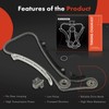 A-Premium 9PCS Engine Timing Chain Kit W/Sprocket & Tensioner &