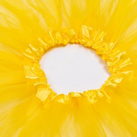 Vonokee - Tutus - Faldas de tul tutú para mujer, disfraz, correr, danza, cumpleaños, Halloween, talla única, Amarillo