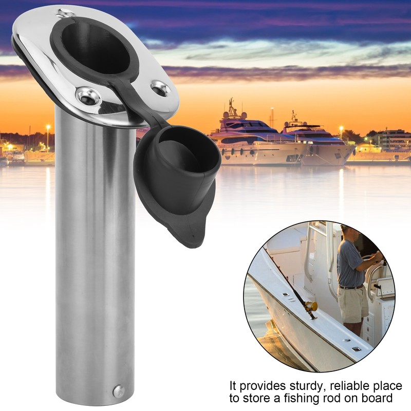 Stainless Steel Flush Mount Rod Holder 30 Degree with PVC