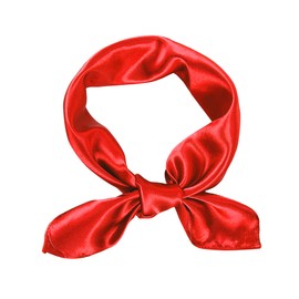 1 Piece of Red Square Satin Scarf Wrap Neck Scarf