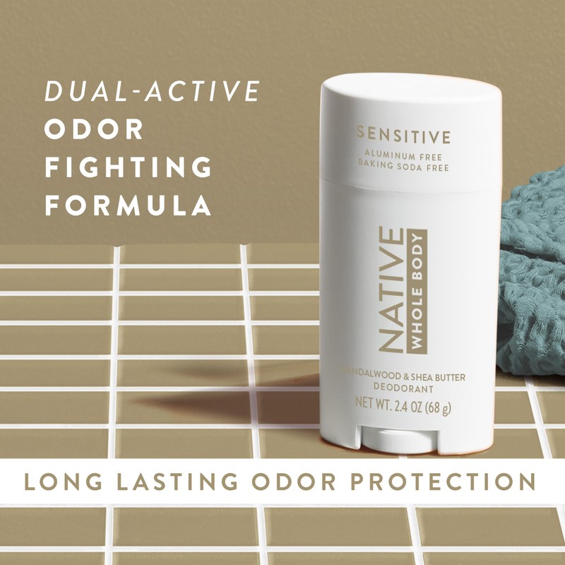 Native | Sandalwood & Shea Butter| Sensitive |Whole Body |Deodorant|