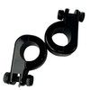 Universal Gloss Black Foot Peg P-Clamp mounting kits Compatible with