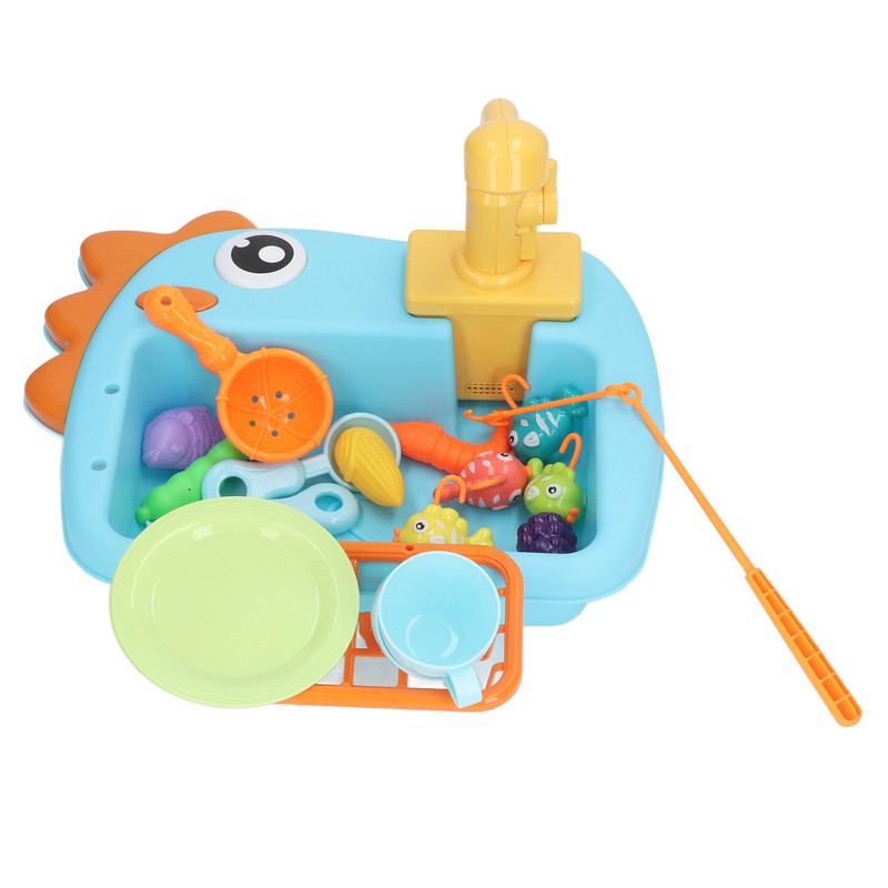 Dinosaur Electronic Dishwasher Toys 2 in 1 Kitchen Sink Toys