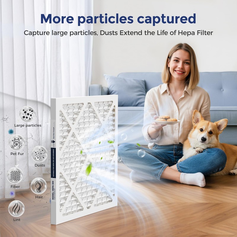 HEPA 500 Air Scrubber Filter Compatible with Mounto AF500 Drieaz