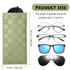 Sightor Sunglasses Case, 2 Pcs Soft Eyeglass Cases Checkered Sunglass