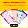 German Budget Planner with Coloured Dividers