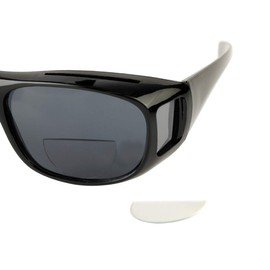 TRIFUTORO High Magnification Power Stick On Bifocal Lenses Reusable Reader Adhesive Sticker Reading Sunglass Glasses 6.0-4.5 (Clear, 1.75, multiplier_x)