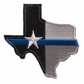 PakeDDeals Thin Blue Line Texas Morale Patch Hook & Loop Gear Bag Tac Vest Police