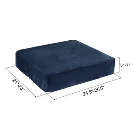 sourcing map 2pcs Couch Cushion Covers, Stretch Sofa Cushion Covers, Soft Protector Cover for Sofa Armchair Cushion, Navy Blue