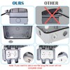 HOSPAOP Outdoor Socket IP66 Weatherproof, Double Socket Outdoor with Switch,