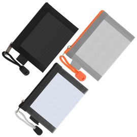 Classycoo 5 Pack Mini Zipper Mesh Bags, 3" x 4.3" Nylon Small Zipper Mesh Pouch Key Holder,Coin Purse,Card Holder,Portable Travel Makeup Cosmetic Mesh Zipper Bags for Lipstick,Earphone (3pack)