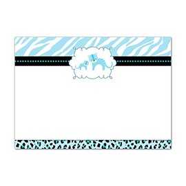 30 Blank Cards Invitations Thank You Cards Tiger Cub Baby Boy Shower + 30 White Envelopes