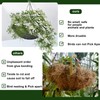 3PCS 14 Inch Round Hanging Basket Liners Fabric Hanging Plant