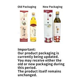 Mei Shan Tea Seed Oil Manufactory Cooperation Camellia Oil from Taiwan, Extra Virgin Vegetarian Cooking Oil, 500ml, Golden Yellow