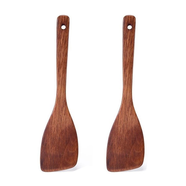 Wooden Spatula for Cooking, Premium Wooden Kitchen Spatula with Long