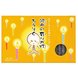 Marukana Murata A-01 Many Light Candles (Thank You Candles), Pack of 36